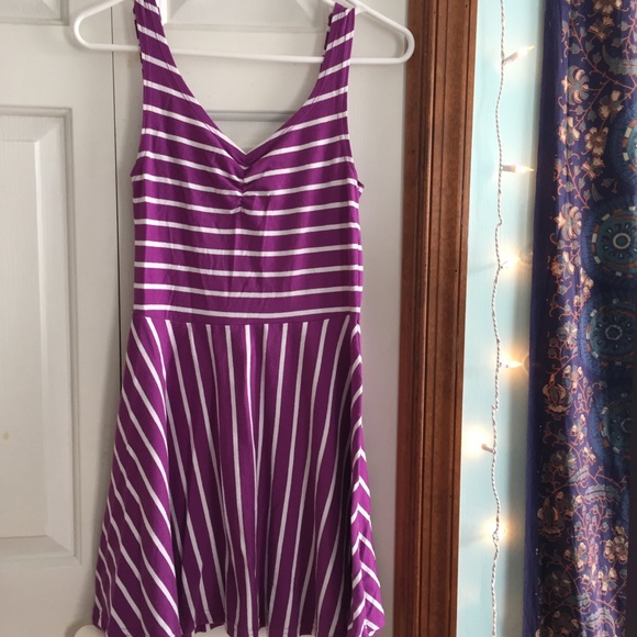 Dresses & Skirts - 2 for $18 🌞 Purple Striped Dress